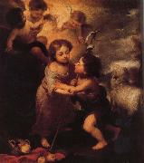Bartolome Esteban Murillo Childhood of Christ and John the Baptist oil painting reproduction
